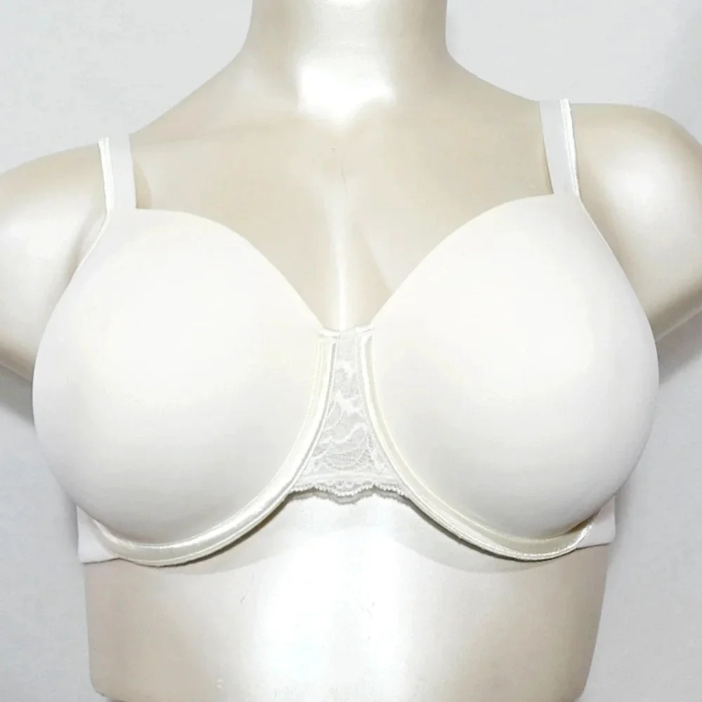 42D Playtex 4732 No Slip, No Ride-Up Underwire Bra White Excellent Pre-owned Co